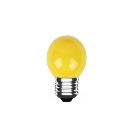 BOMBILLA LED ESFÉRICA E27 G45 3W COLOR AMARILLA