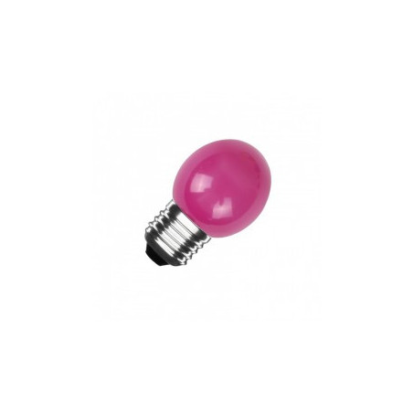 BOMBILLA LED ESFÉRICA E27 G45 3W COLOR ROSA