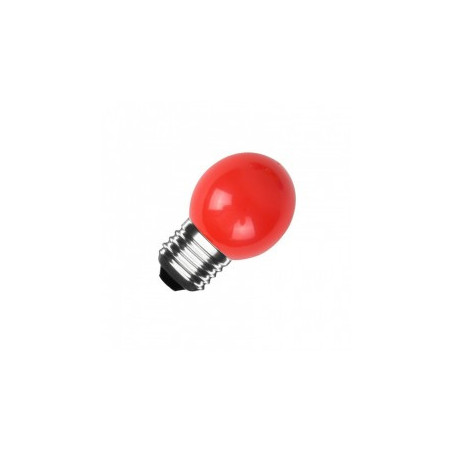 BOMBILLA LED ESFÉRICA E27 G45 3W COLOR ROJO